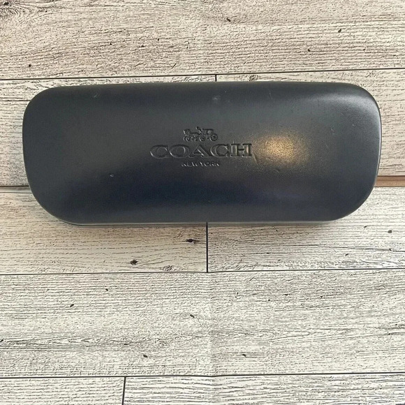 Coach Hard Clamshell Glasses Case, Black, Small - Picture 1 of 10
